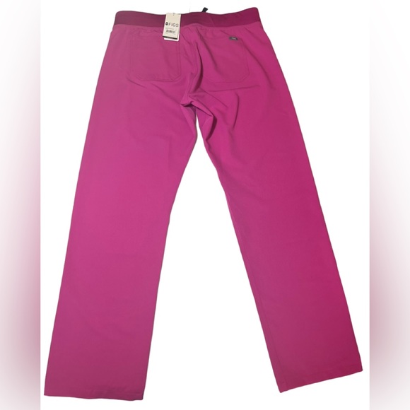 💗💜FIGS Livingston Basic Scrub Pants Limited color-Electric Orchid Large NWT - Picture 8 of 15